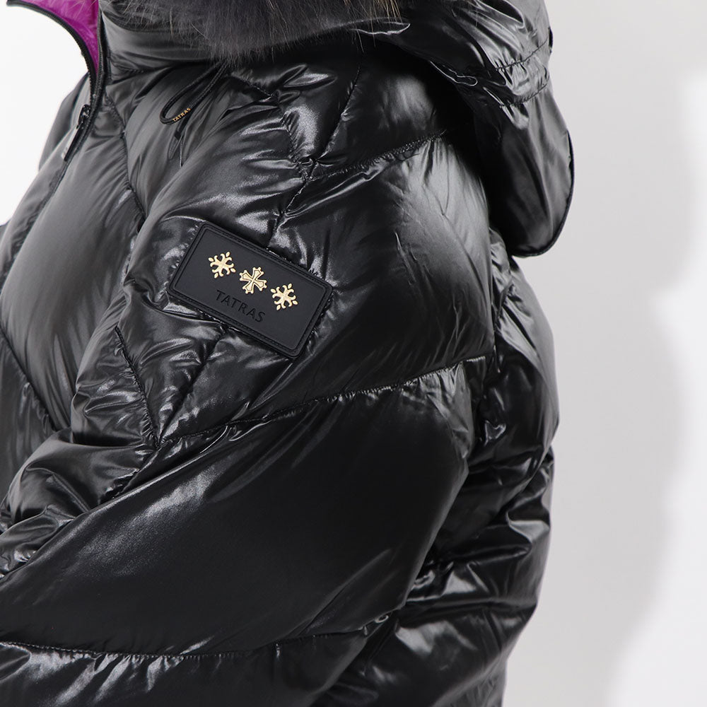 TATRAS ダウンジャケット NENEO ネネオ ブラック×パープル