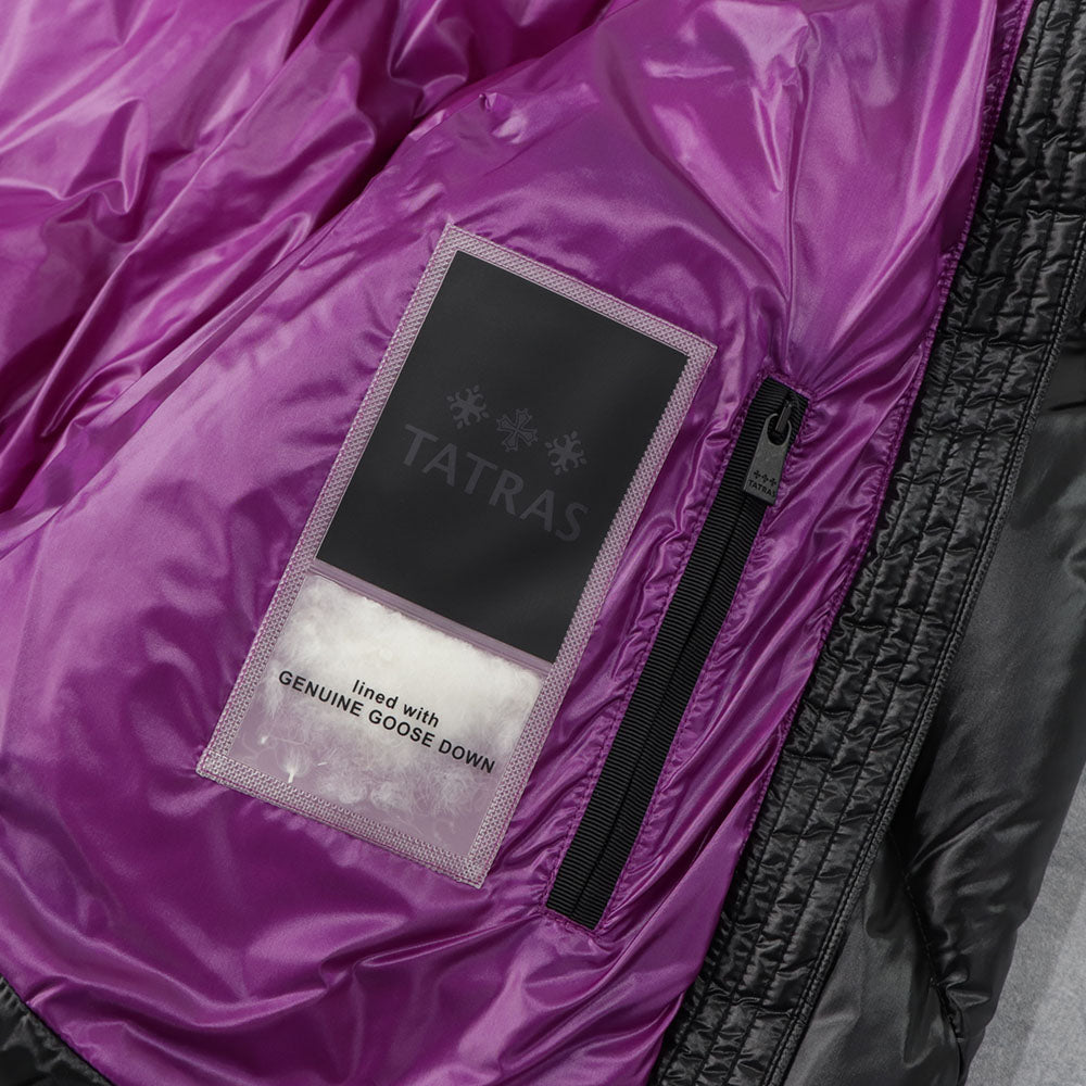 TATRAS ダウンジャケット NENEO ネネオ ブラック×パープル
