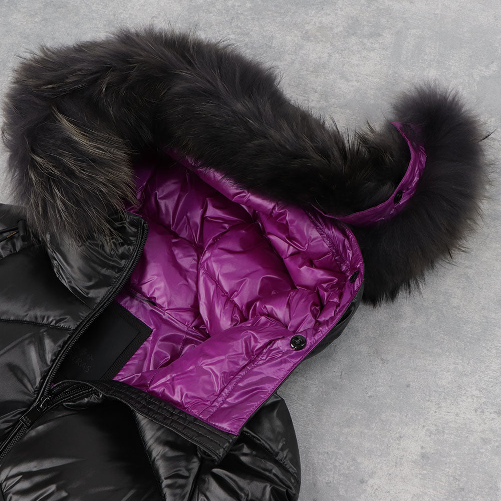 TATRAS ダウンジャケット NENEO ネネオ ブラック×パープル