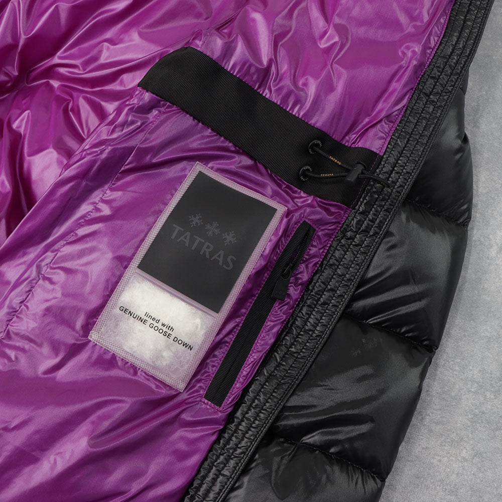 TATRAS ダウンコート LIBETTE リベッテ ブラック×パープル