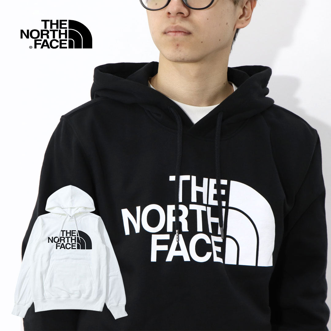 THE NORTH FACE ロゴプリント パーカー 裏起毛 ブラック