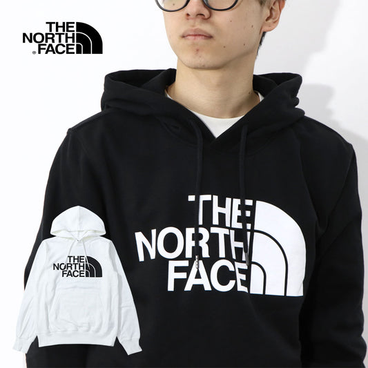 THE NORTH FACE ロゴプリント パーカー 裏起毛 ブラック