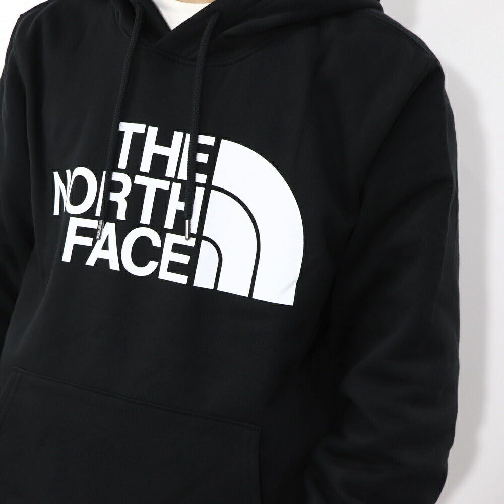 THE NORTH FACE ロゴプリント パーカー 裏起毛 ブラック