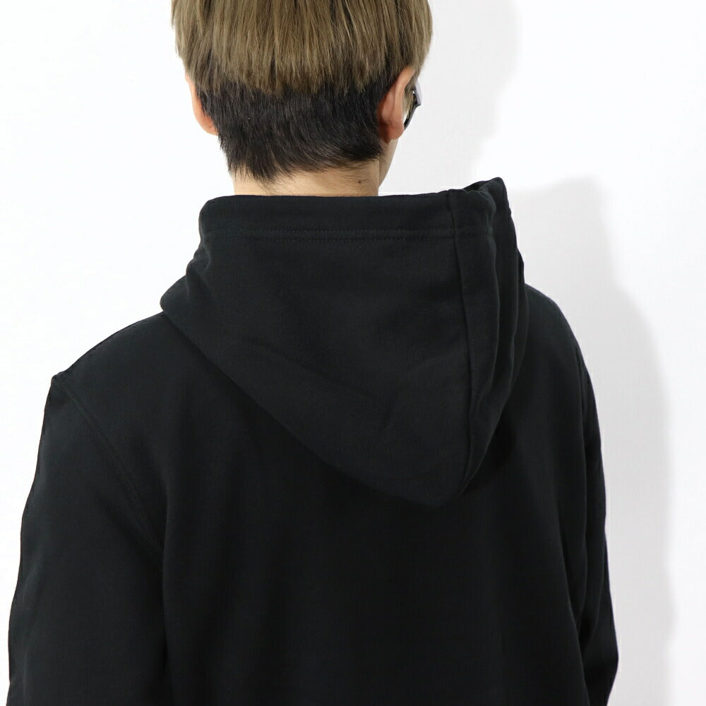 THE NORTH FACE ロゴプリント パーカー 裏起毛 ブラック