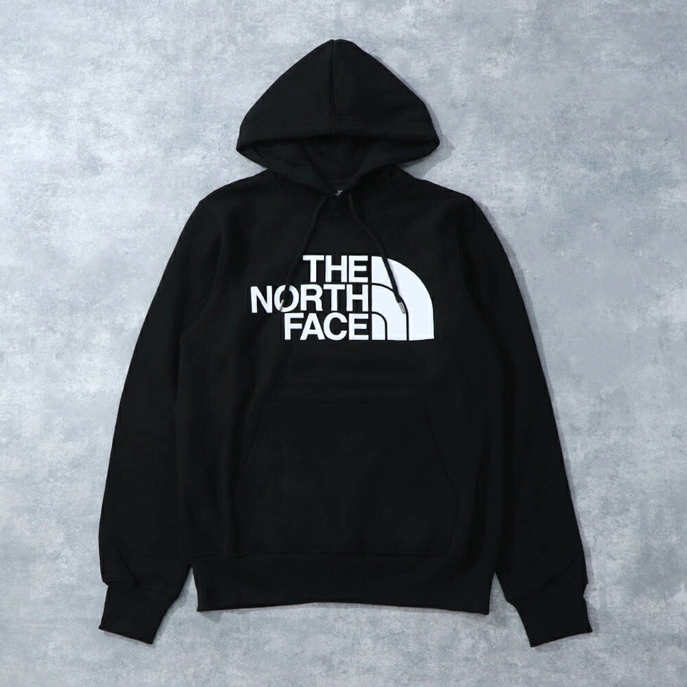 THE NORTH FACE ロゴプリント パーカー 裏起毛 ブラック