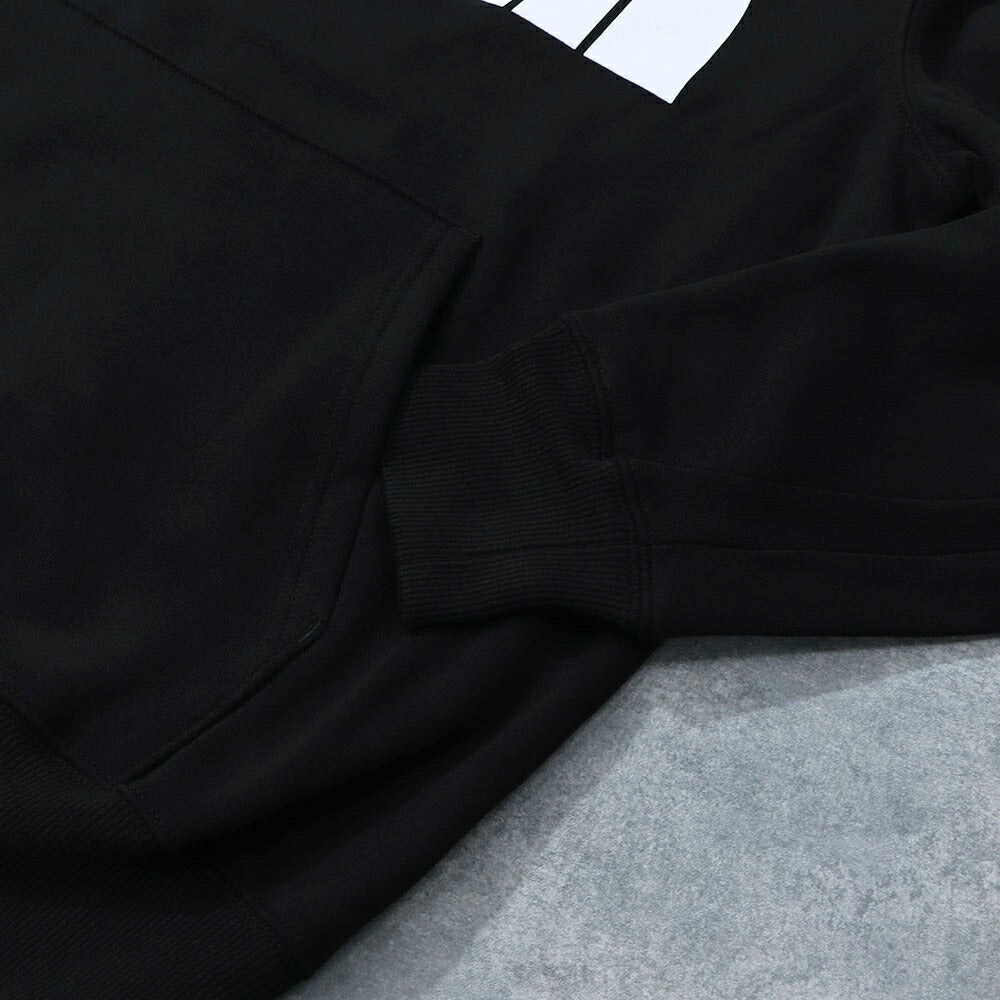 THE NORTH FACE ロゴプリント パーカー 裏起毛 ブラック