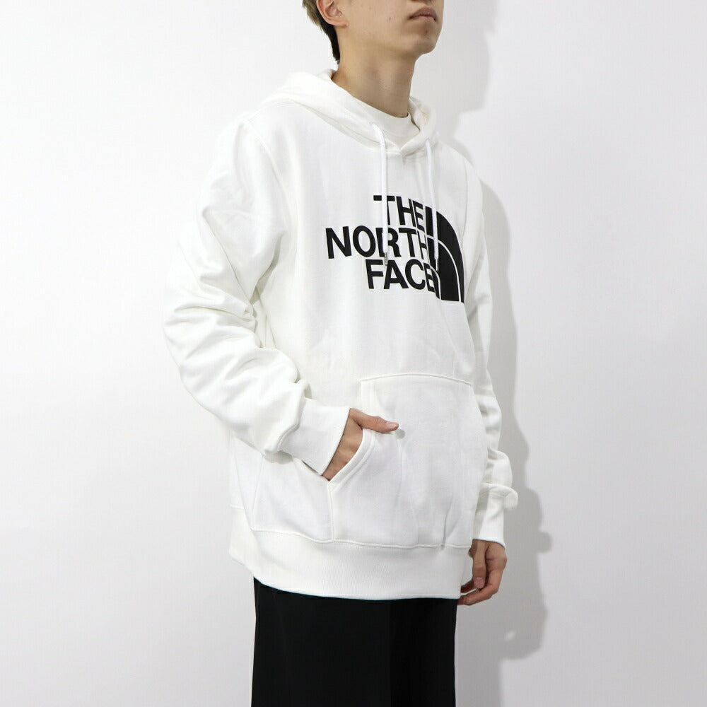 THE NORTH FACE ロゴプリント パーカー 裏起毛 ホワイト