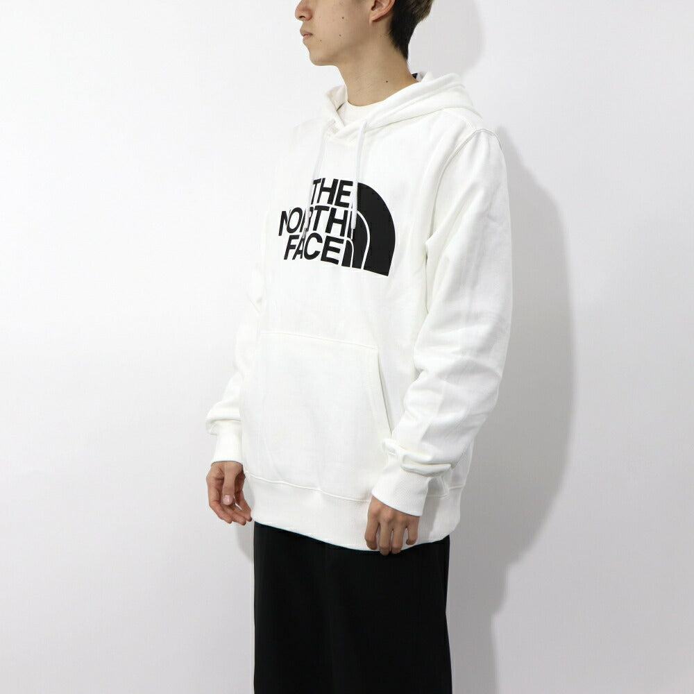 THE NORTH FACE ロゴプリント パーカー 裏起毛 ホワイト