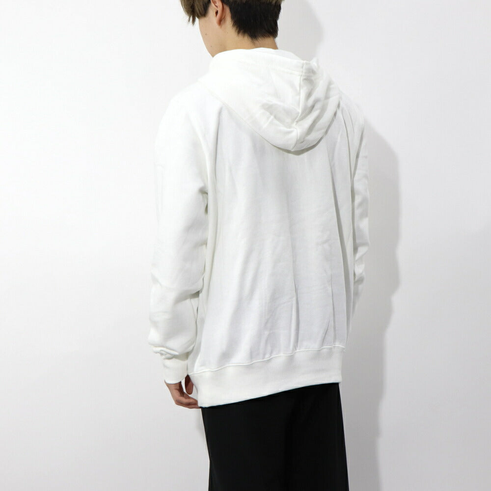 THE NORTH FACE ロゴプリント パーカー 裏起毛 ホワイト