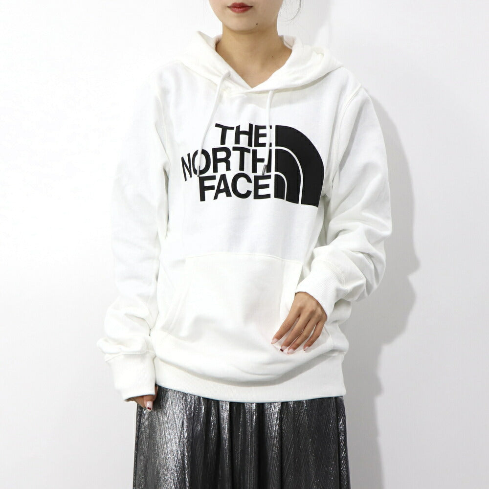 THE NORTH FACE ロゴプリント パーカー 裏起毛 ホワイト