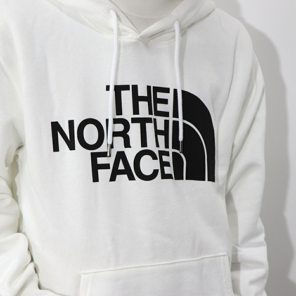 THE NORTH FACE ロゴプリント パーカー 裏起毛 ホワイト