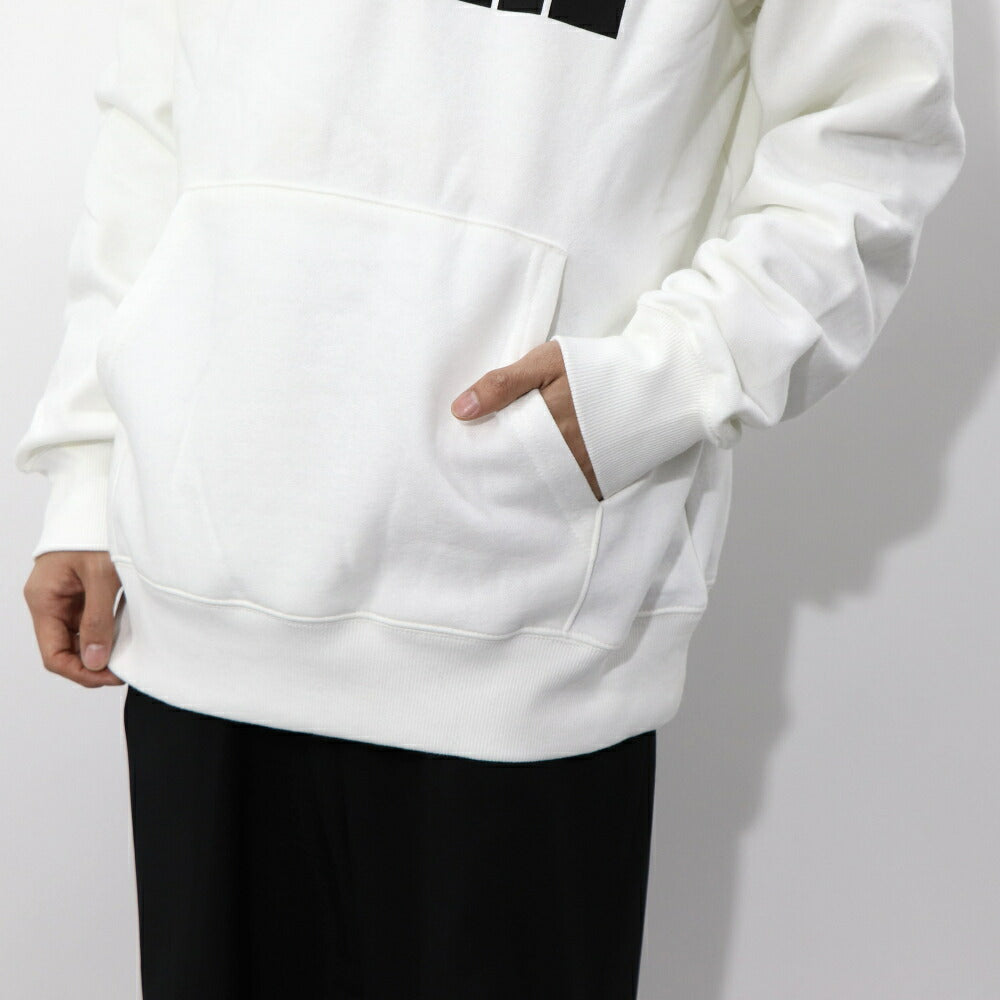 THE NORTH FACE ロゴプリント パーカー 裏起毛 ホワイト