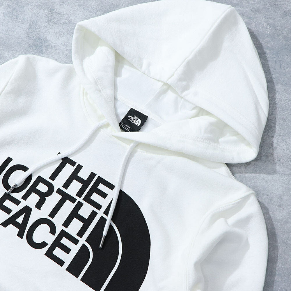 THE NORTH FACE ロゴプリント パーカー 裏起毛 ホワイト