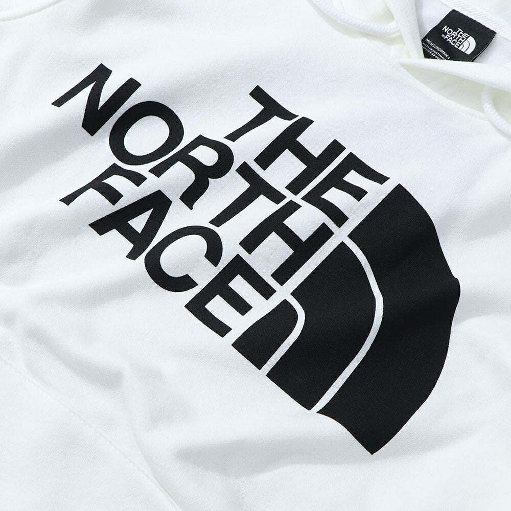 THE NORTH FACE ロゴプリント パーカー 裏起毛 ホワイト