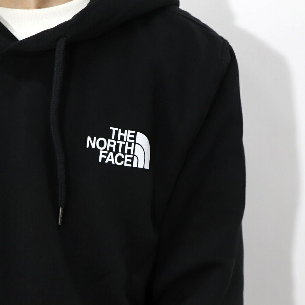 THE NORTH FACE ロゴプリント パーカー 裏起毛 ブラック