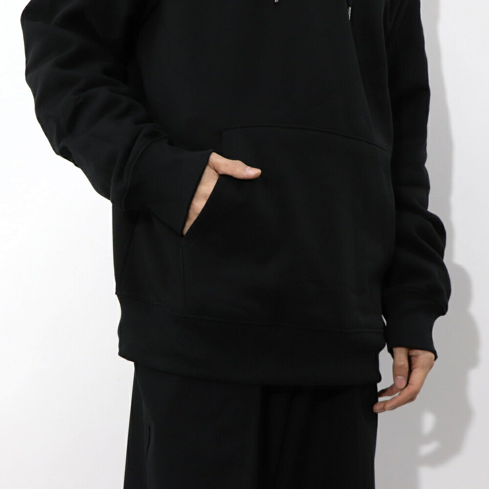 THE NORTH FACE ロゴプリント パーカー 裏起毛 ブラック