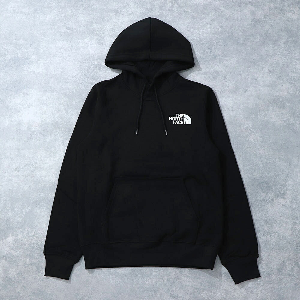 THE NORTH FACE ロゴプリント パーカー 裏起毛 ブラック