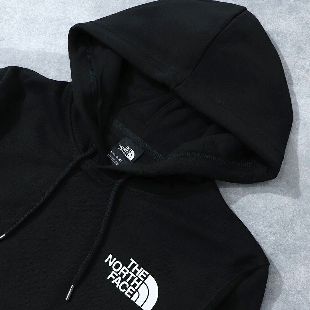 THE NORTH FACE ロゴプリント パーカー 裏起毛 ブラック