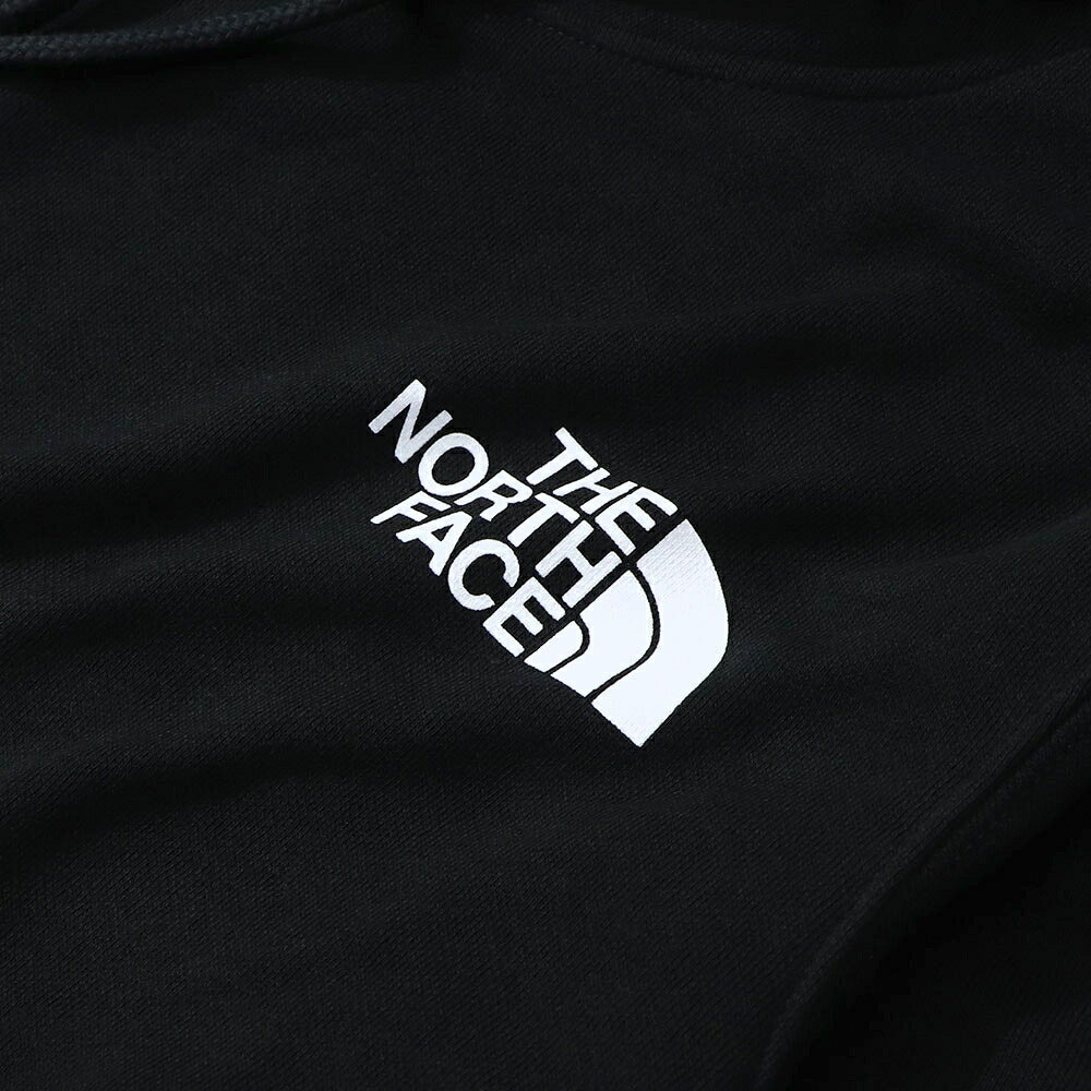 THE NORTH FACE ロゴプリント パーカー 裏起毛 ブラック