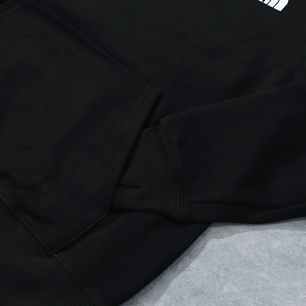 THE NORTH FACE ロゴプリント パーカー 裏起毛 ブラック