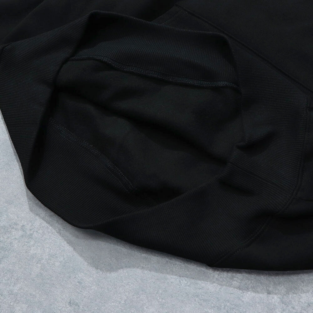 THE NORTH FACE ロゴプリント パーカー 裏起毛 ブラック