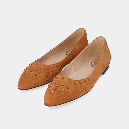 トッズ XXW22B0AB1ZHR0G807  パンプス  キャメル