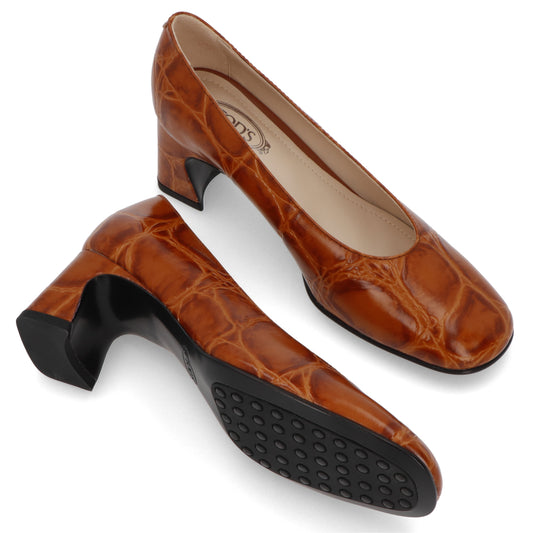 トッズ XXW84C0DE60XLXG807 パンプス キャメル