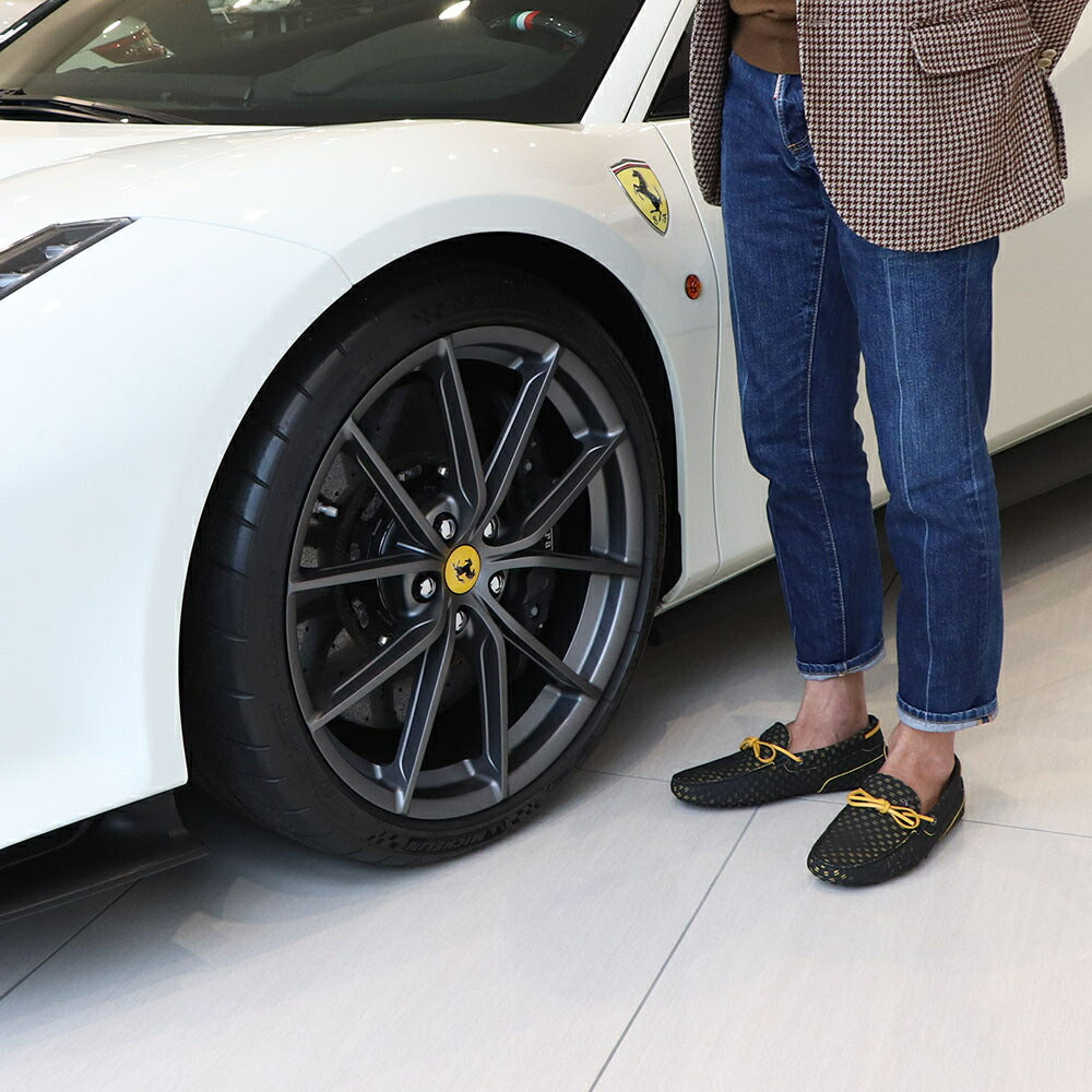 TOD’S ドライビングシューズ ブラック ゴンミーニ フェラーリ