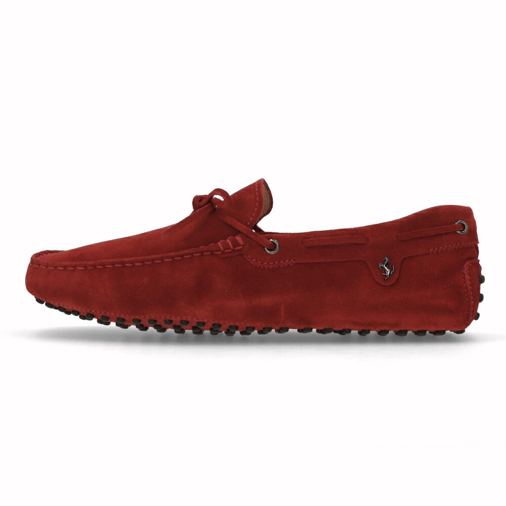 トッズ TOD'S シューズ レザーシューズ メンズ LACCOETTO CAVALLINO RE0 ROSSO ARANC SC レッド スエード ゴンミーニ ドライビングシューズ モカシン フェラーリ ロゴ ツートンカラー リボン XRM0GW08531RE0R007