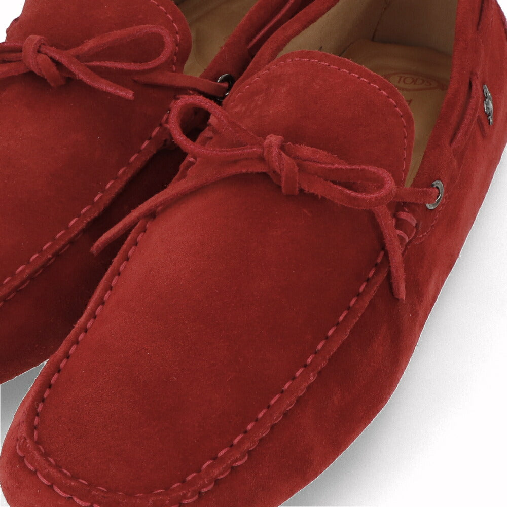 トッズ TOD'S シューズ レザーシューズ メンズ LACCOETTO CAVALLINO RE0 ROSSO ARANC SC レッド スエード ゴンミーニ ドライビングシューズ モカシン フェラーリ ロゴ ツートンカラー リボン XRM0GW08531RE0R007