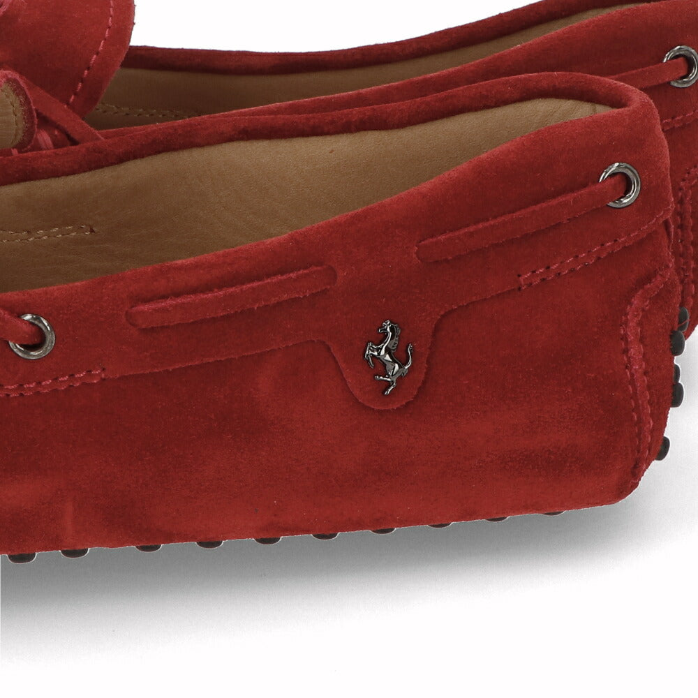 トッズ TOD'S シューズ レザーシューズ メンズ LACCOETTO CAVALLINO RE0 ROSSO ARANC SC レッド スエード ゴンミーニ ドライビングシューズ モカシン フェラーリ ロゴ ツートンカラー リボン XRM0GW08531RE0R007