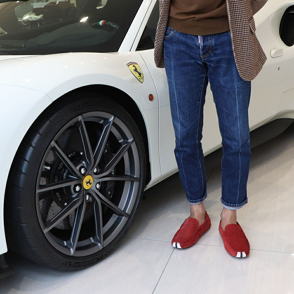 TOD’S ドライビングシューズ レッド ゴンミーニ フェラーリ