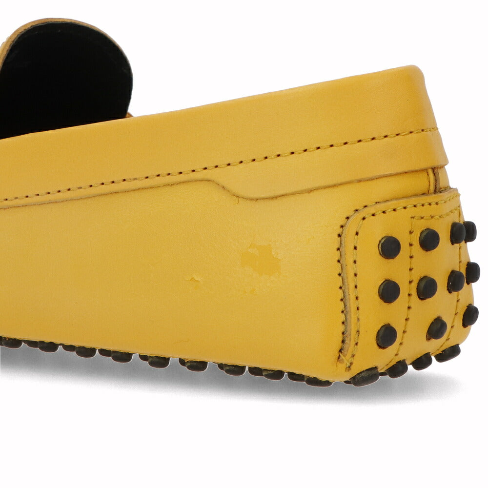 トッズ TOD'S シューズ レザーシューズ メンズ NEW GOMMINI 122 MASCHERINA INIETT BR0 SOLE CALDO イエロー レザー ゴンミーニ ドライビングシューズ モカシン フェラーリ ロゴ XRM0GW0BT10BR0G211