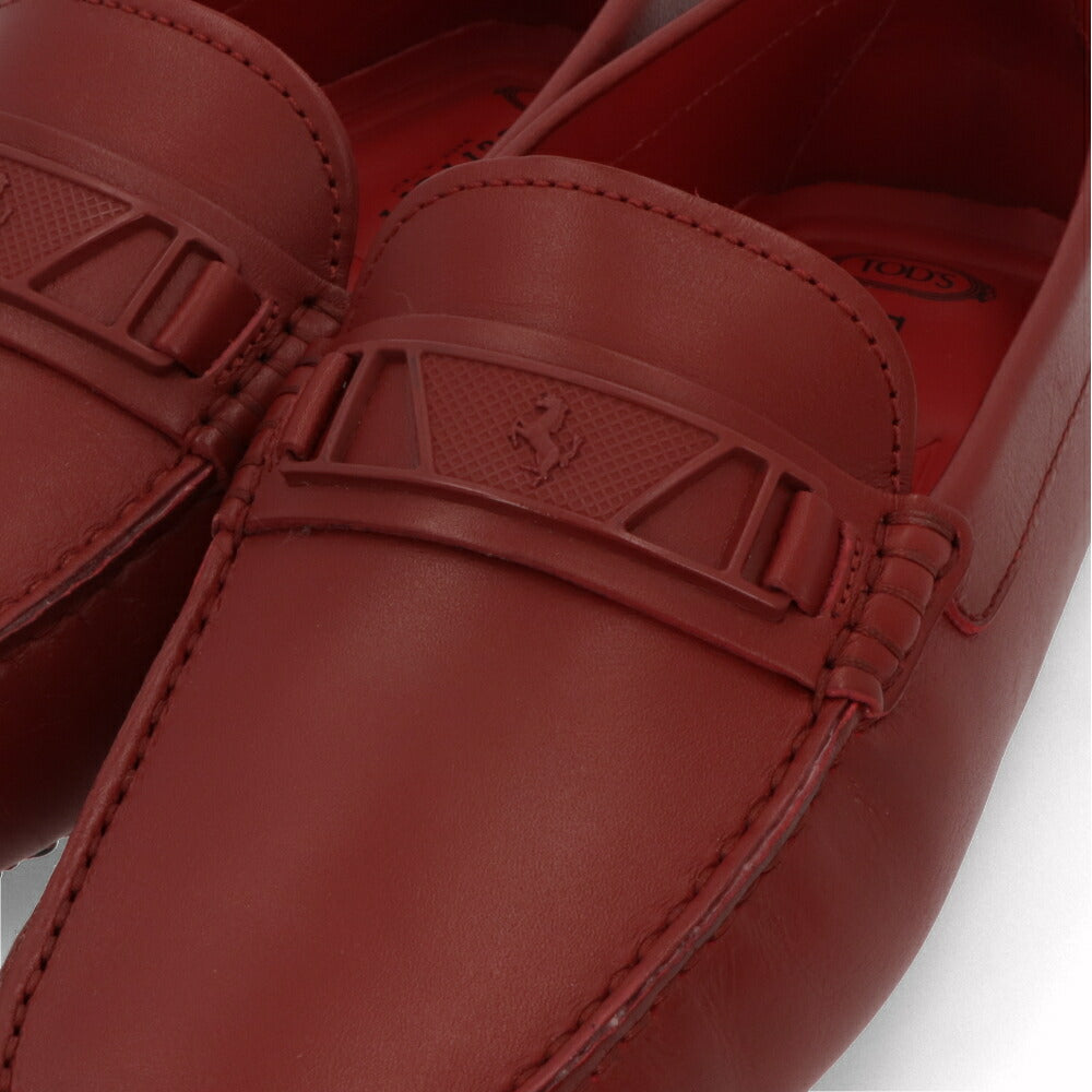トッズ TOD'S ドライビングシューズ メンズ シューズ レザー シューズ NEW GOMMINI 122 MASCHERINA INETT.BR0 ROSSO ARANC SC レッド レザー ゴンミーニ モカシン フェラーリ ロゴ その他 XRM0GW0BT10BR0R007