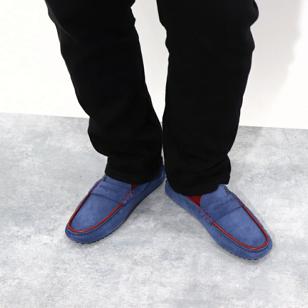 TOD’S ドライビングシューズ ブルー ゴンミーニ フェラーリ