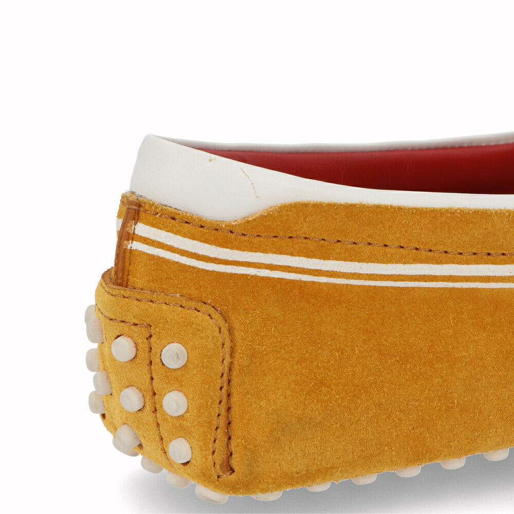 トッズ TOD'S シューズ レザーシューズ メンズ NEW GOMMINI 122 NUOVA SERIGRAFIA RQ2 イエロー スエード ゴンミーニ ドライビングシューズ モカシン フェラーリ ロゴ リボン ライン XRM0GW0K530RQ2 025T