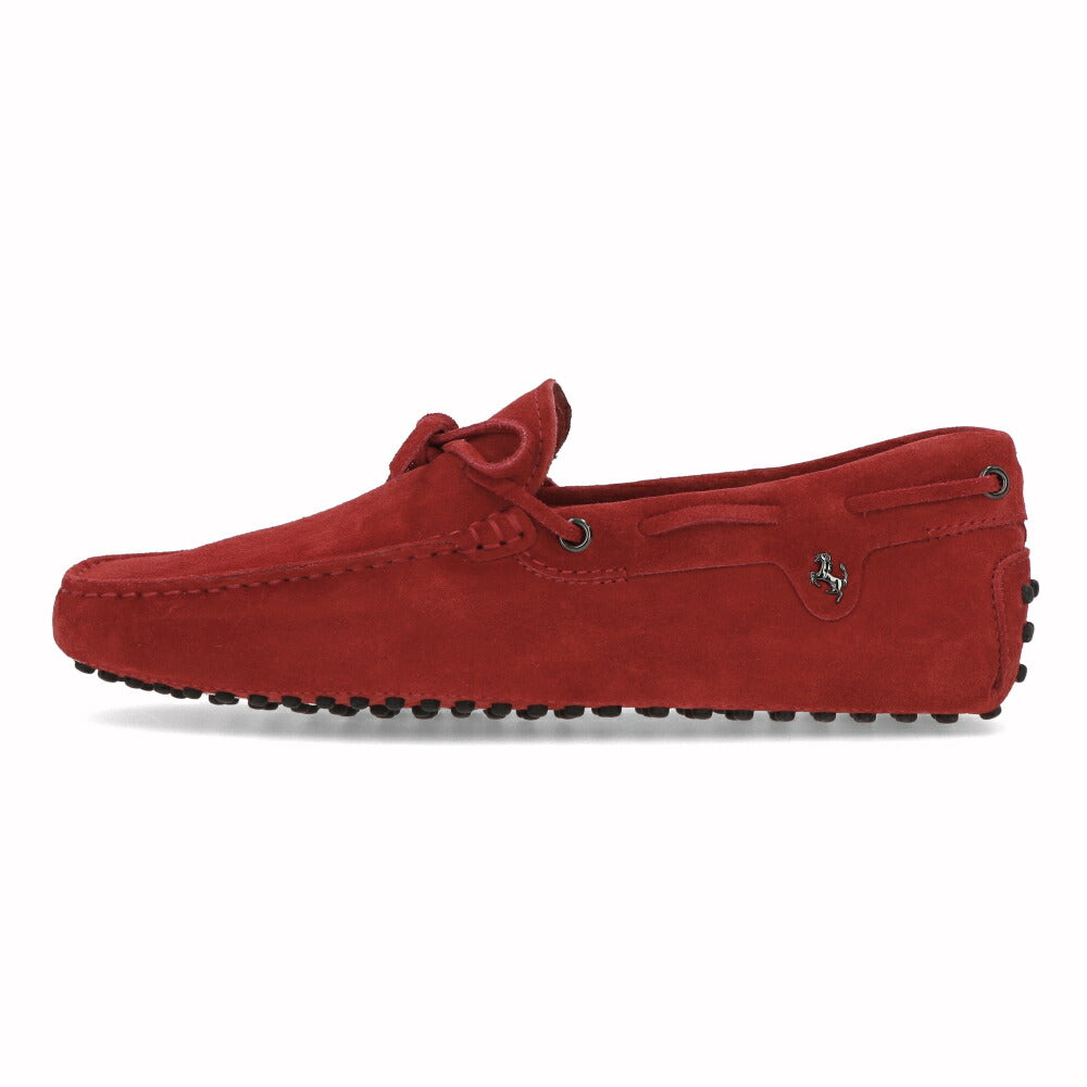 トッズ TOD'S シューズ レザーシューズ メンズ NEW GOMMINI 122 LACCETTO SERIGR.15 RE0 ROSSO ARANC SC レッド スエード ゴンミーニ ドライビングシューズ モカシン フェラーリ ロゴ リボン XRM0GW0P390RE0 R007