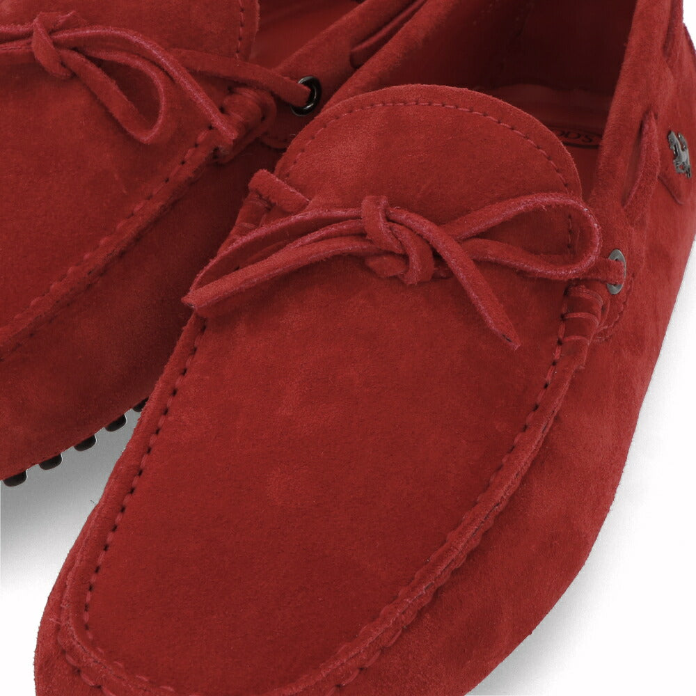 トッズ TOD'S シューズ レザーシューズ メンズ NEW GOMMINI 122 LACCETTO SERIGR.15 RE0 ROSSO ARANC SC レッド スエード ゴンミーニ ドライビングシューズ モカシン フェラーリ ロゴ リボン XRM0GW0P390RE0 R007