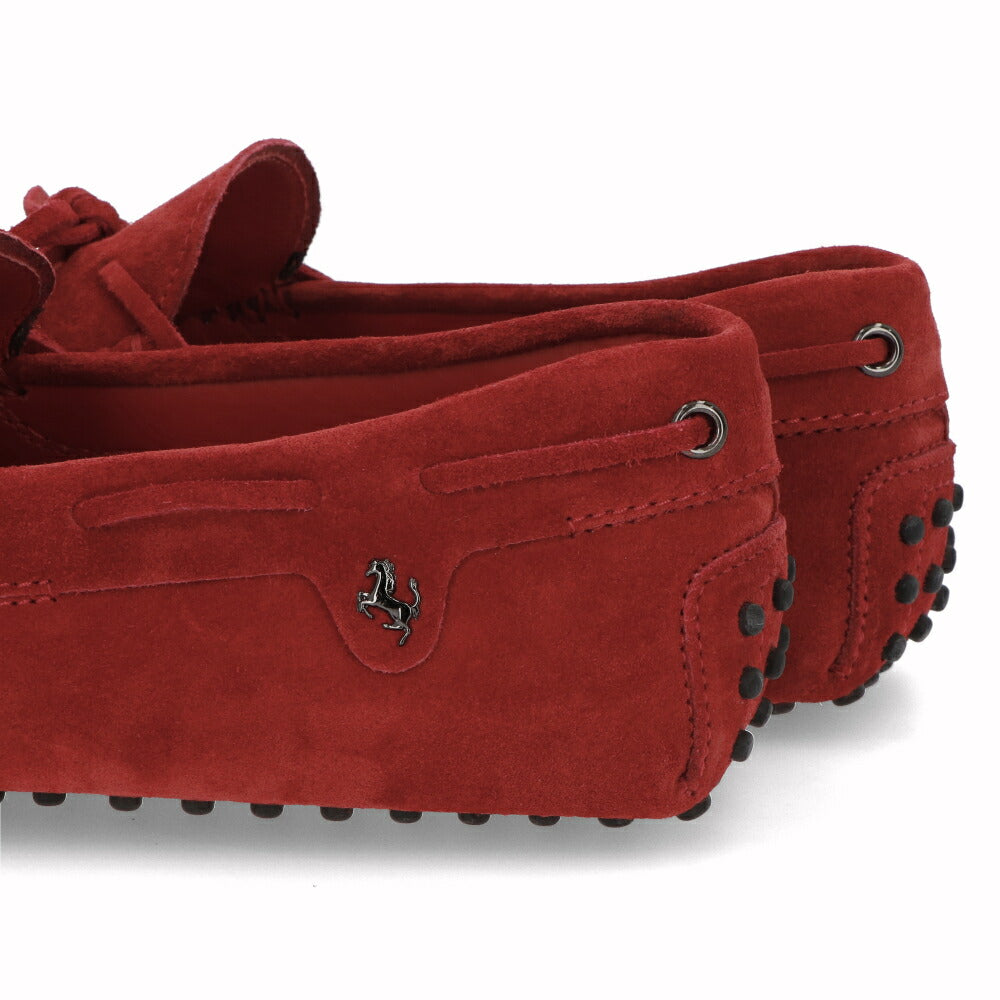 トッズ TOD'S シューズ レザーシューズ メンズ NEW GOMMINI 122 LACCETTO SERIGR.15 RE0 ROSSO ARANC SC レッド スエード ゴンミーニ ドライビングシューズ モカシン フェラーリ ロゴ リボン XRM0GW0P390RE0 R007