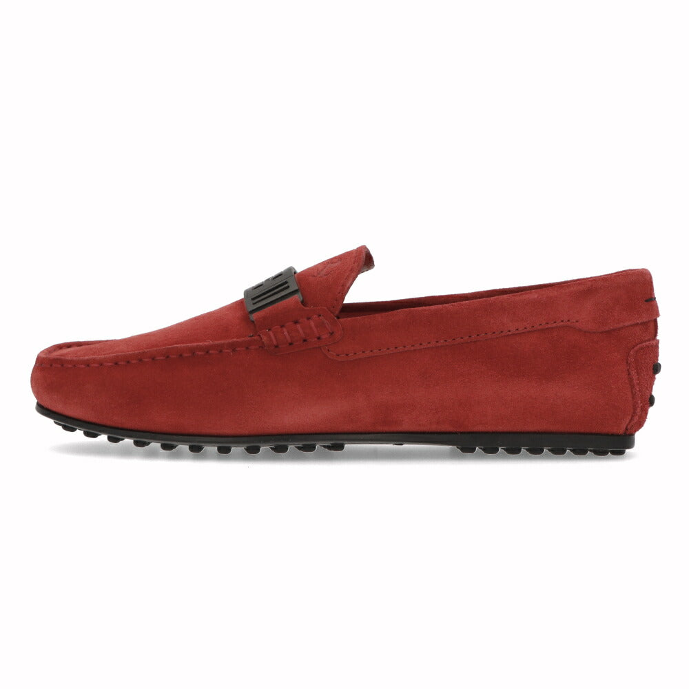 トッズ TOD'S シューズ レザーシューズ メンズ CITY GOMMINO MORSETTO BRACC RE0 ROSSO ARANC SC レッド スエード ゴンミーニ ドライビングシューズ モカシン フェラーリ ロゴ XRM0LR0W930RE0 R007