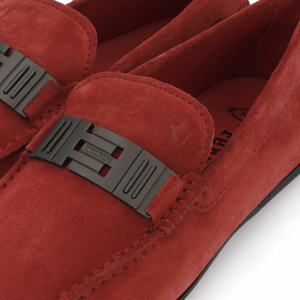 トッズ TOD'S シューズ レザーシューズ メンズ CITY GOMMINO MORSETTO BRACC RE0 ROSSO ARANC SC レッド スエード ゴンミーニ ドライビングシューズ モカシン フェラーリ ロゴ XRM0LR0W930RE0 R007