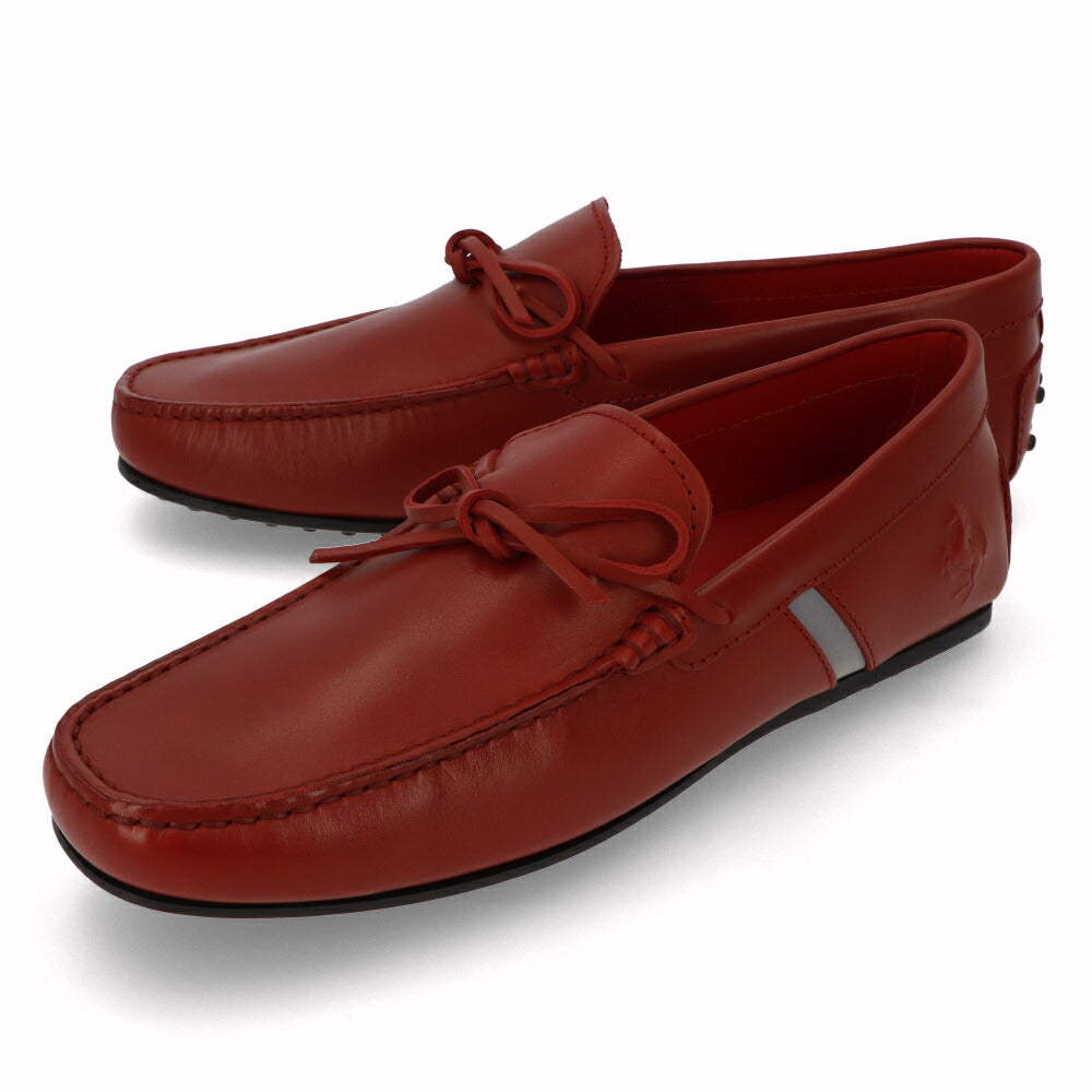 トッズ TOD'S シューズ レザーシューズ メンズ CITY GOMMINO CAV ALLINO 3D NFY GLASSE ROSSO AR レッド レザー ゴンミーニ ドライビングシューズ モカシン フェラーリ ロゴ リボン XRM0LR0X250NFY 356D