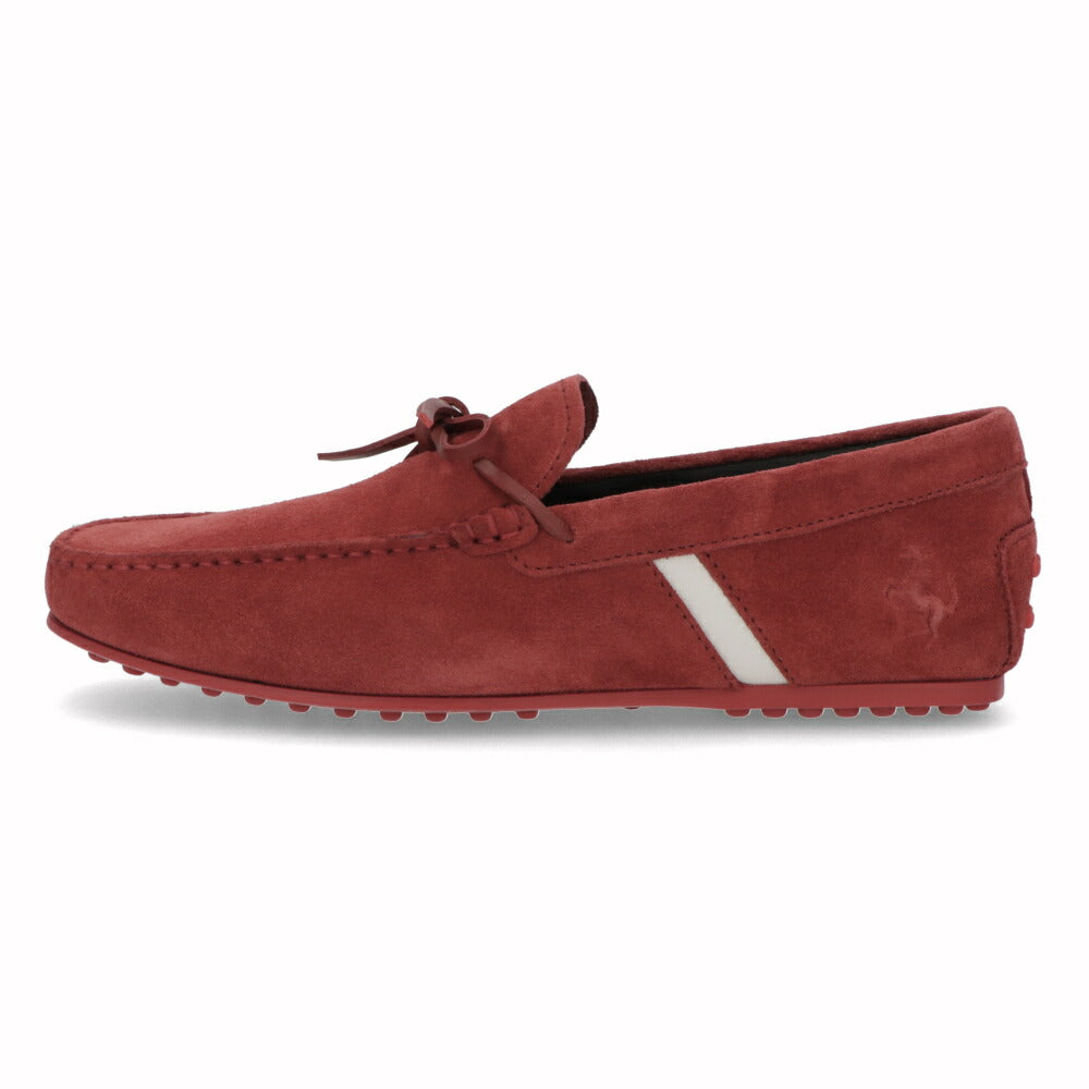 トッズ TOD'S シューズ レザーシューズ メンズ CITY GOMMINO CAV ALLINO 3D RQ2 レッド×ホワイト スエード ゴンミーニ ドライビングシューズ モカシン フェラーリ ロゴ リボン XRM0LR0X250RQ2 01OF