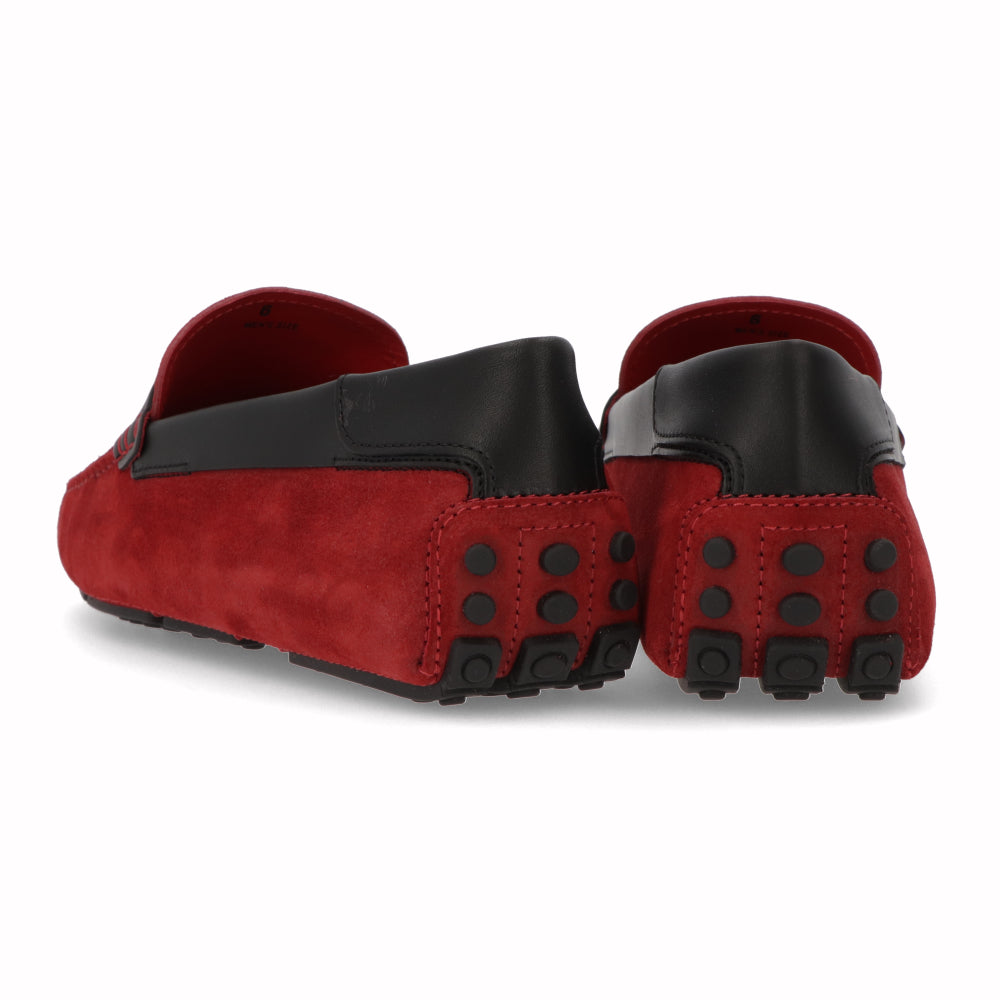 TOD’S ドライビングシューズ レッド スエード ゴンミーニ