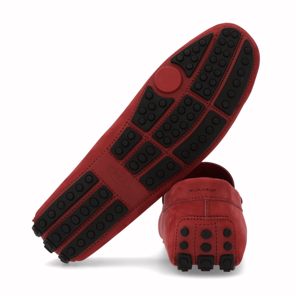 TOD’S ドライビングシューズ レッド レザー ゴンミーニ