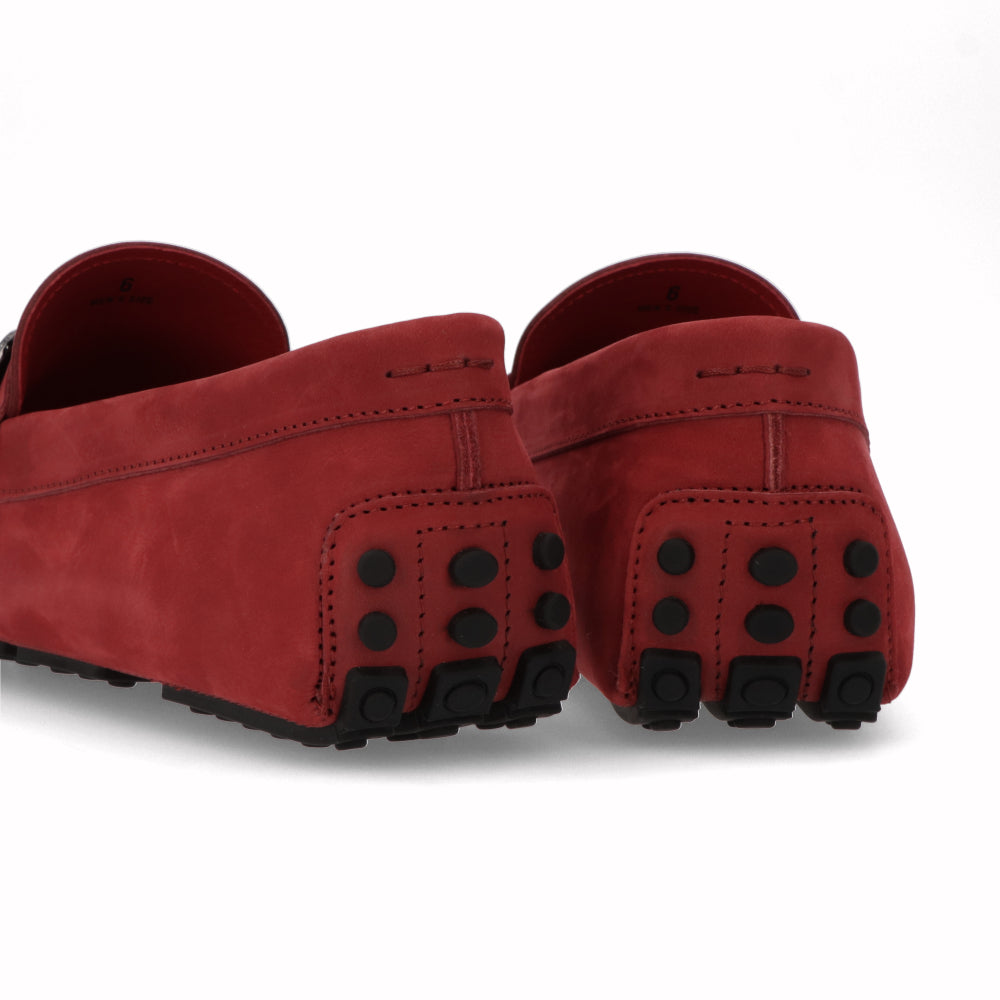 TOD’S ドライビングシューズ レッド レザー ゴンミーニ