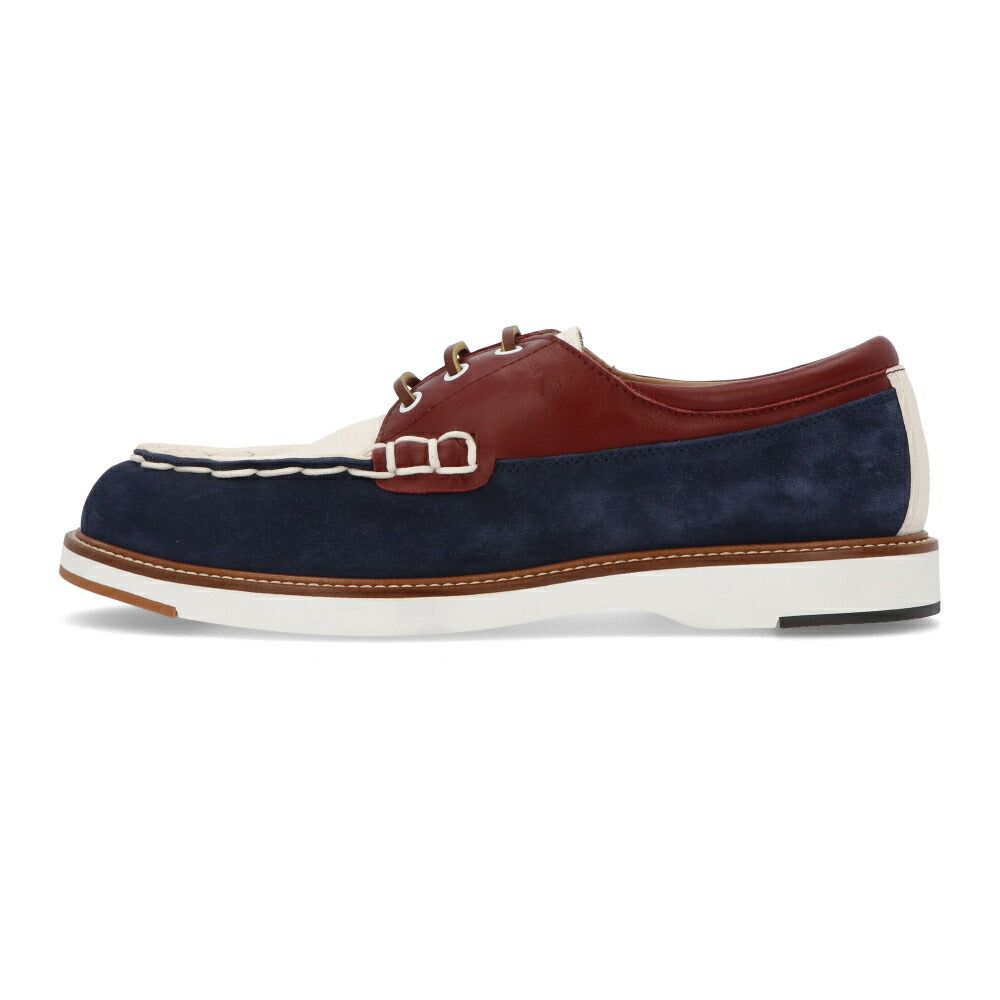 トッズ TOD'S シューズ レザーシューズ メンズ ALLACCIATA LIGHT 05E PQE レッド スエード レザー ボートシューズ マルチカラー レースアップ XXM05E0EB70PQE YH92