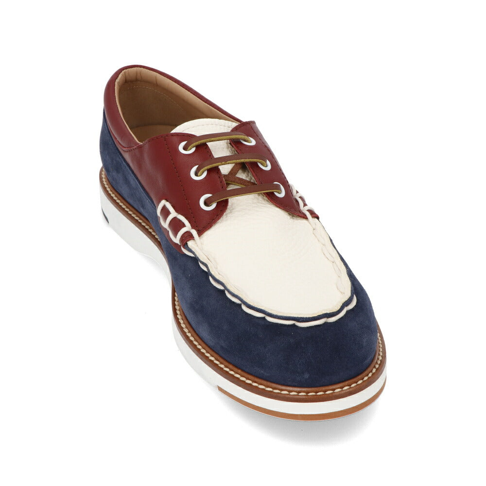 トッズ TOD'S シューズ レザーシューズ メンズ ALLACCIATA LIGHT 05E PQE レッド スエード レザー ボートシューズ マルチカラー レースアップ XXM05E0EB70PQE YH92