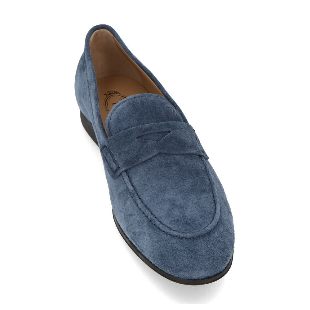 トッズ TOD'S シューズ レザーシューズ メンズ MOCASSINO GOMMA LEGGERA 06B BYE TIRRENO SC ブルー スエード ローファー ロゴ シンプル XXM06B0Y29ZBYE U614