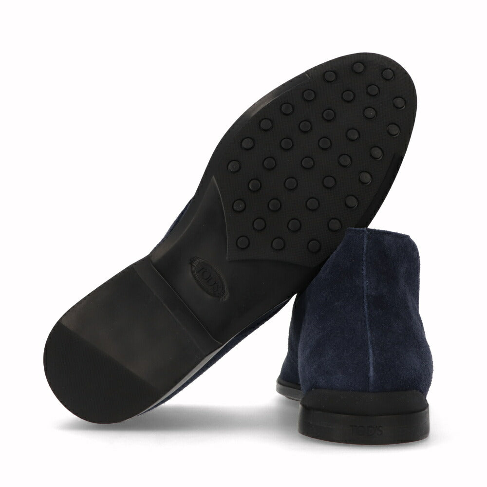 トッズ TOD'S シューズ レザーシューズ メンズ POLACCO CASUAL BUSINESS 07B R ネイビー スエード レースアップ チャッカブーツ デザートブーツ ハイカット XXM07B00D80RE0 U820